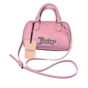 Juicy Couture Fondant Pink Semi Charmed Satchel Bag